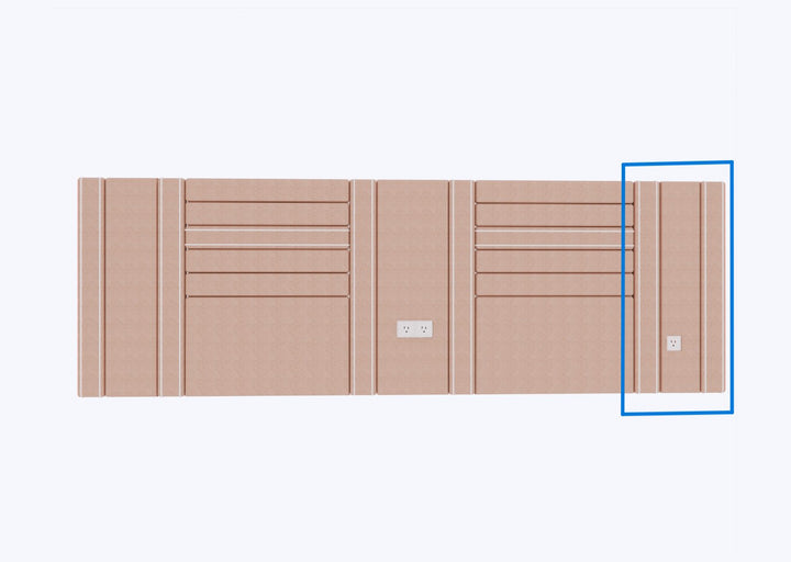 HEADBOARD SIDE PANELS  (RIGHT)