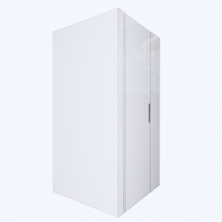 GF OFFICE BATHROOM GLASS PARTITION - Single